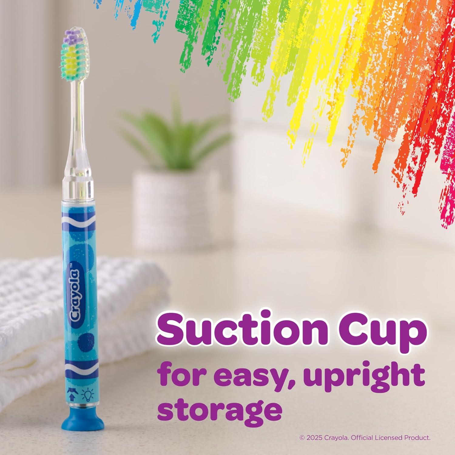 Cepillo de dientes GUM Crayola Timer Light para niños 6pk