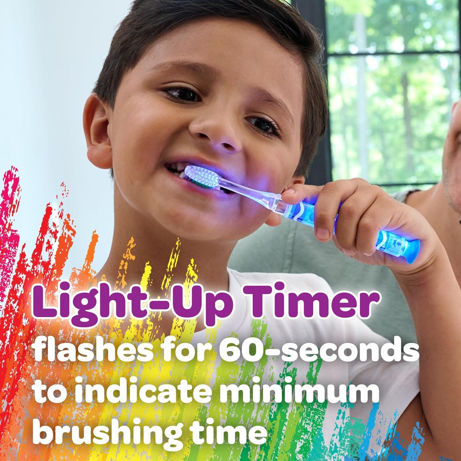 Cepillo de dientes GUM Crayola Timer Light para niños 6pk