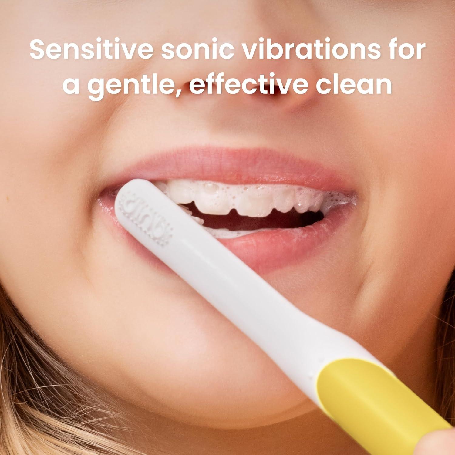 Cepillo de dientes eléctrico Quip Kids amarillo con temporizador