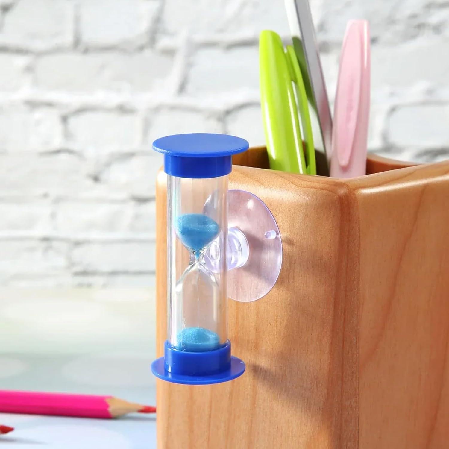 Temporizador de Reloj de Arena 3 Minutos con Ventosa - 8 Piezas