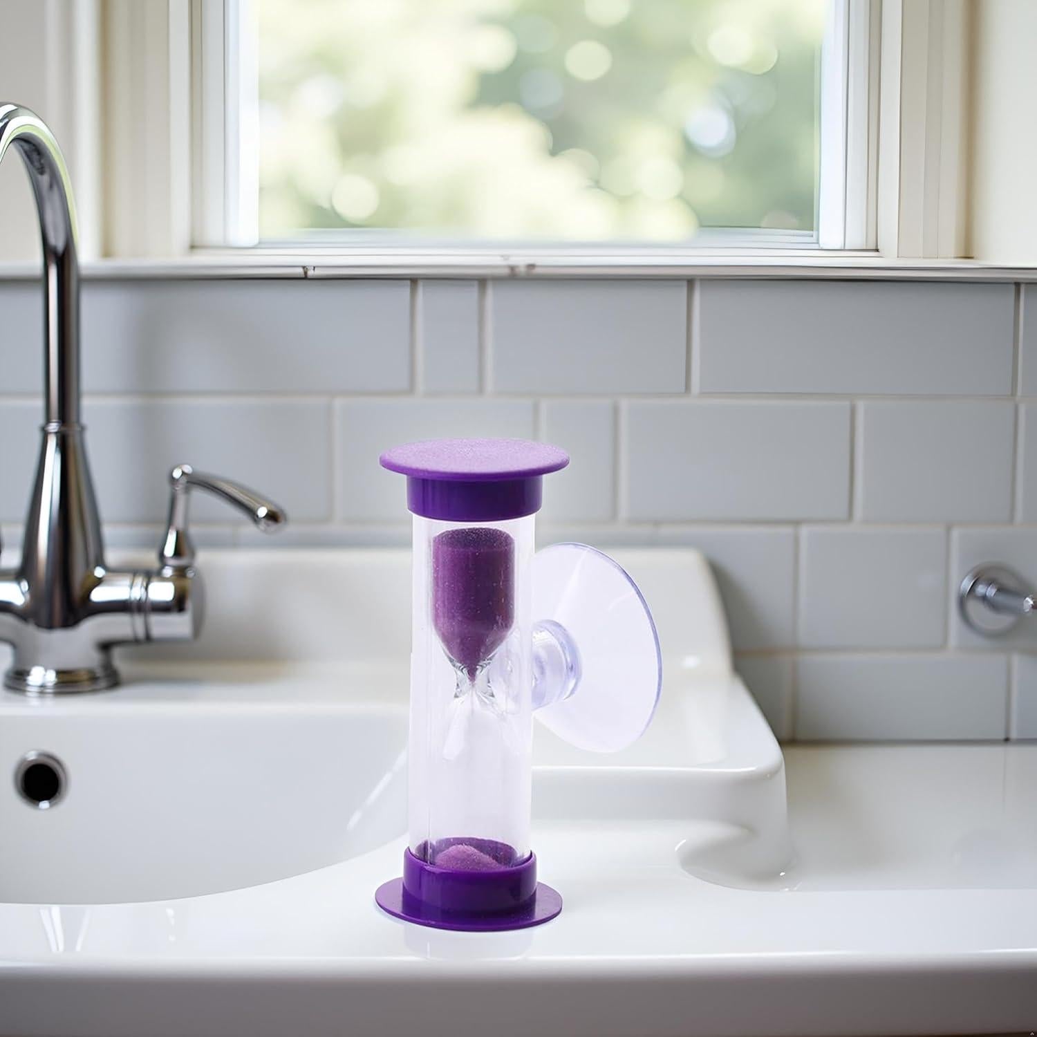 Reloj de Arena Rosojodg 2 Minutos con Ventosa Púrpura