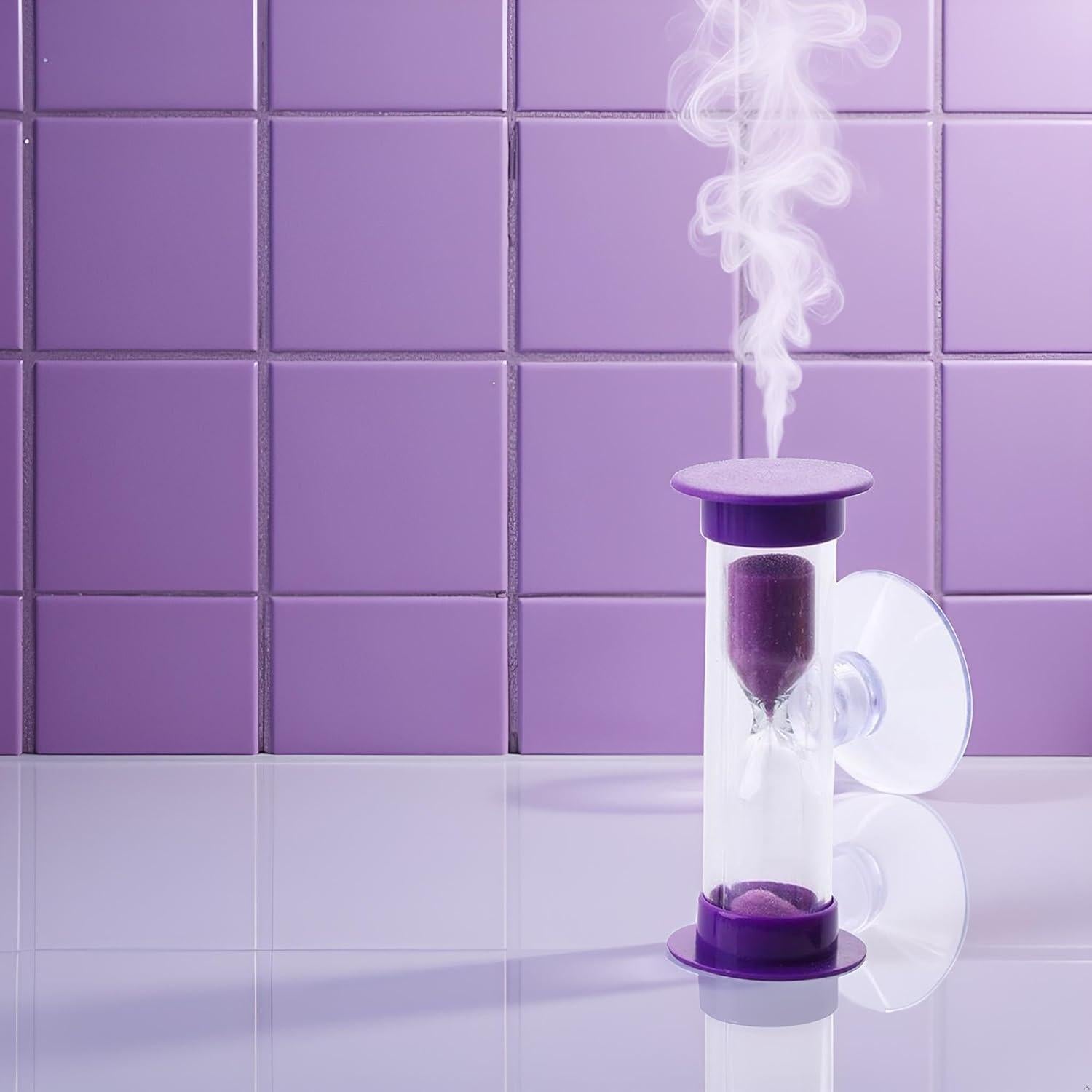 Reloj de Arena Rosojodg 2 Minutos con Ventosa Púrpura