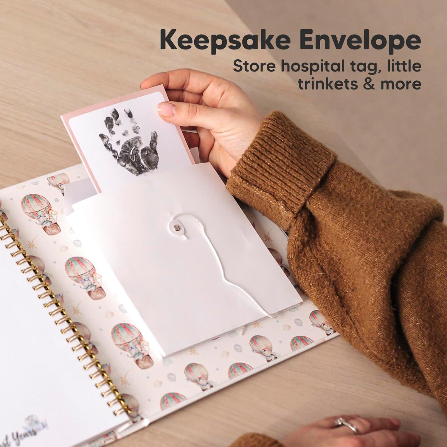 Libro de Memorias del Bebé KeaBabies - 90 Páginas Tapa Dura