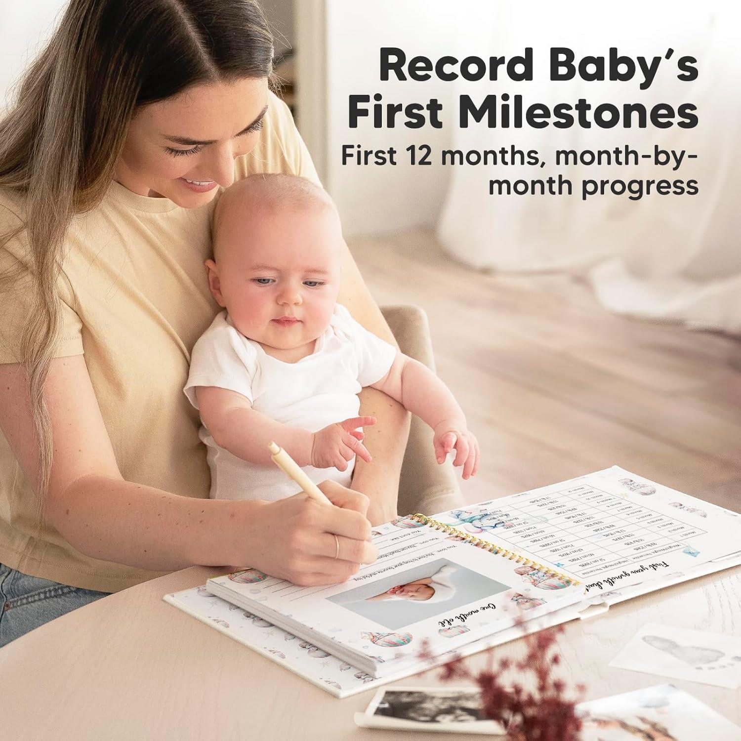 Libro de Memorias del Bebé KeaBabies - 90 Páginas Tapa Dura