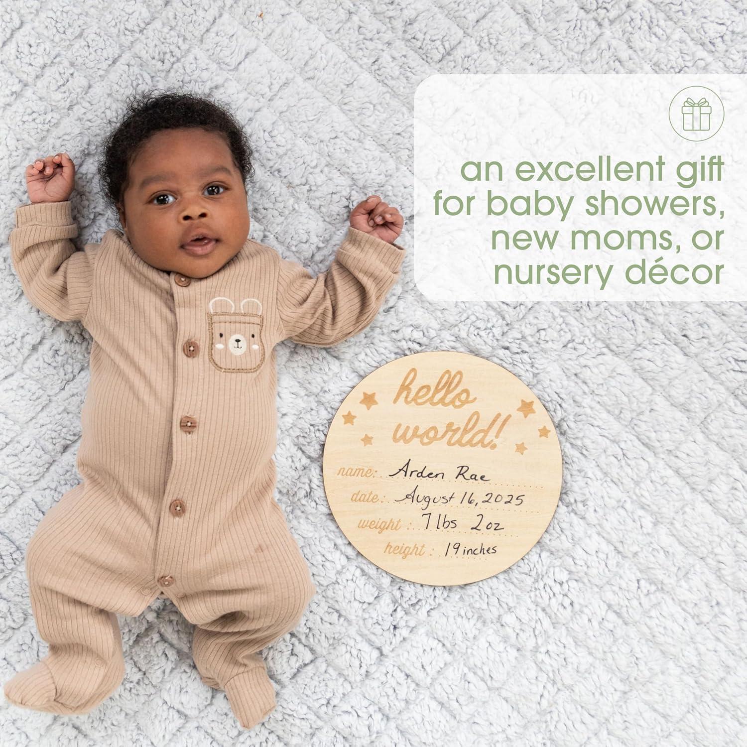 Manta de Hitos y Accesorio Hello World Pearhead 118.6x118.6cm