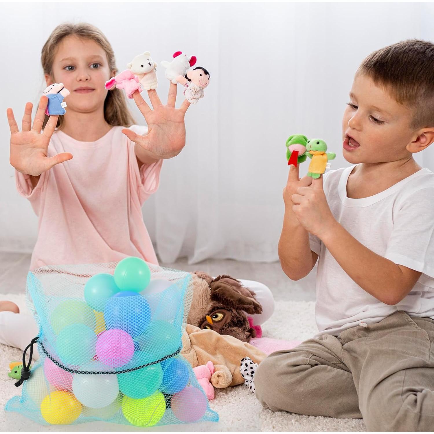 Juego de 7 Bolsas de Malla con Cierre Oruola 45x30 cm