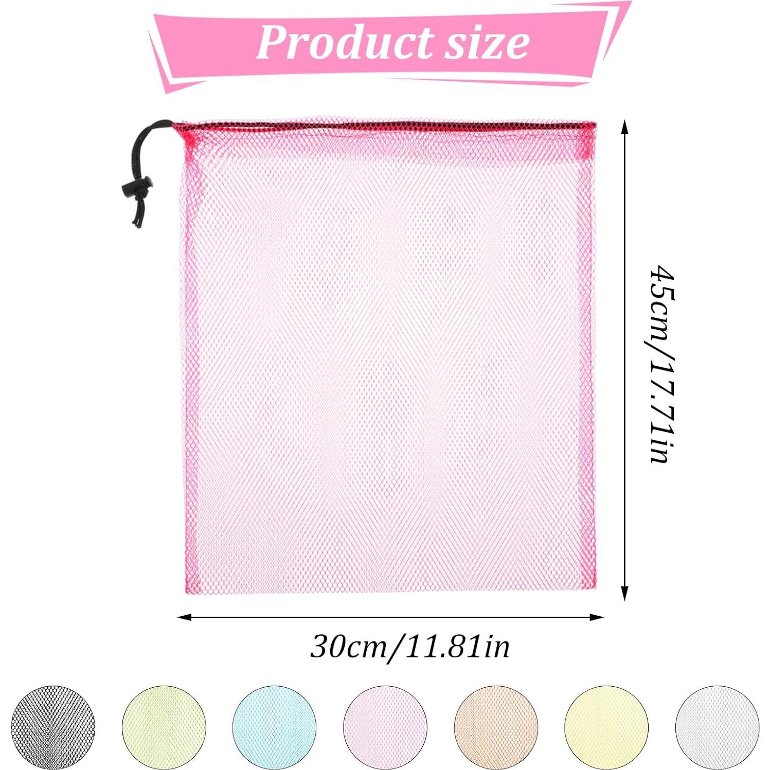 Juego de 7 Bolsas de Malla con Cierre Oruola 45x30 cm