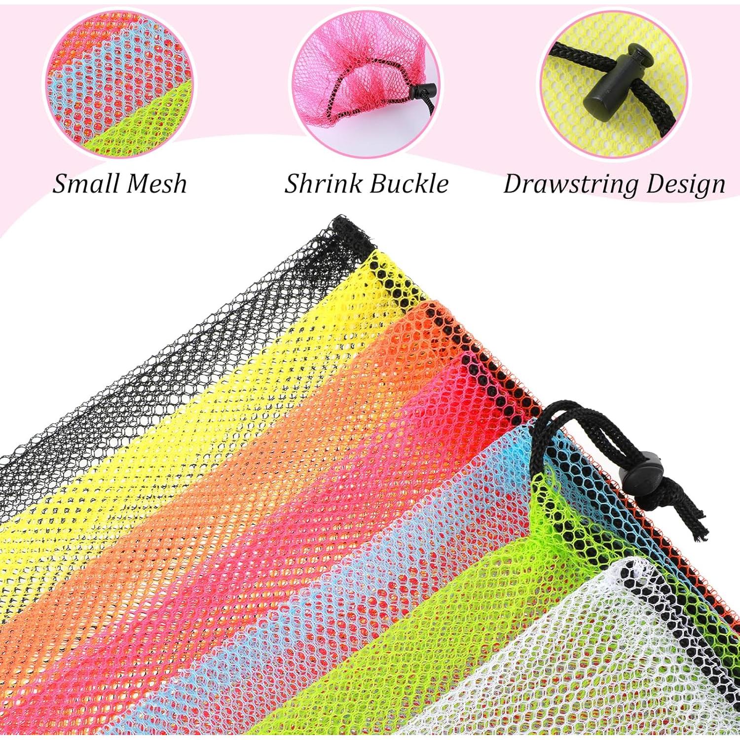 Juego de 7 Bolsas de Malla con Cierre Oruola 45x30 cm