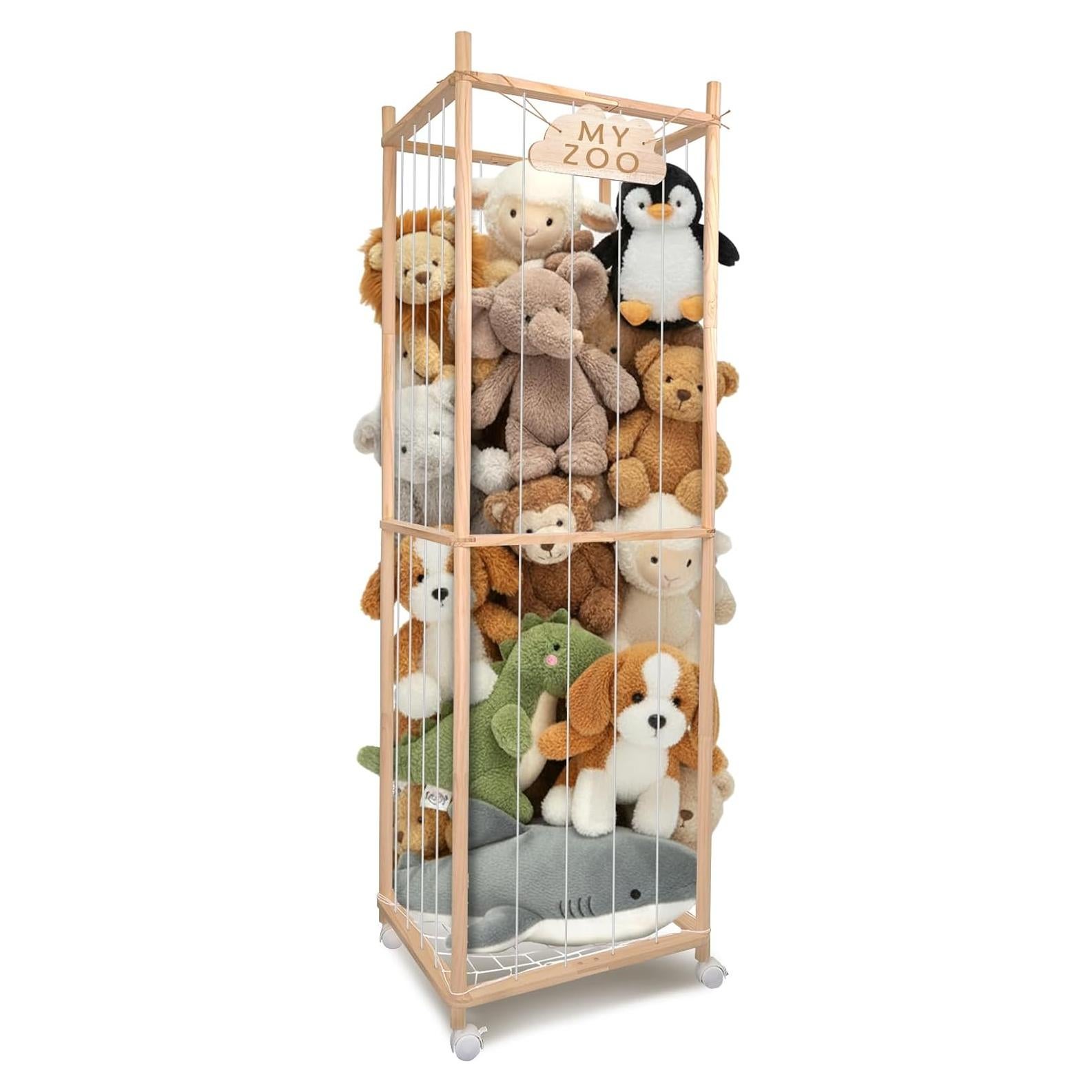 Organizador de Juguetes de Peluche BETBEM 160 cm con Ruedas