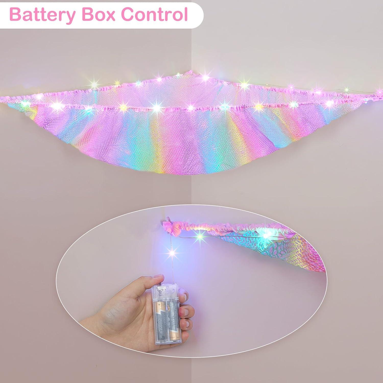 Hamaca de Animales de Peluche SheSeek con Luz LED 129.5x129.5cm