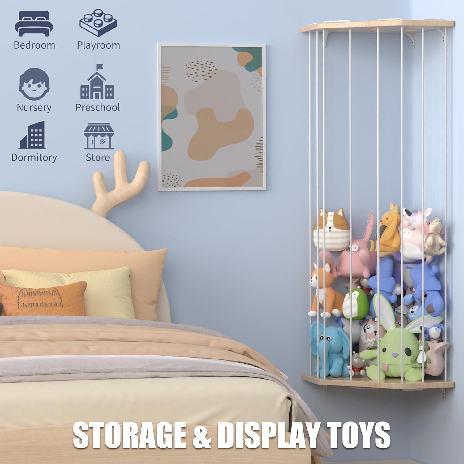 Estante de Almacenamiento de Animales de Peluche Viktorpai