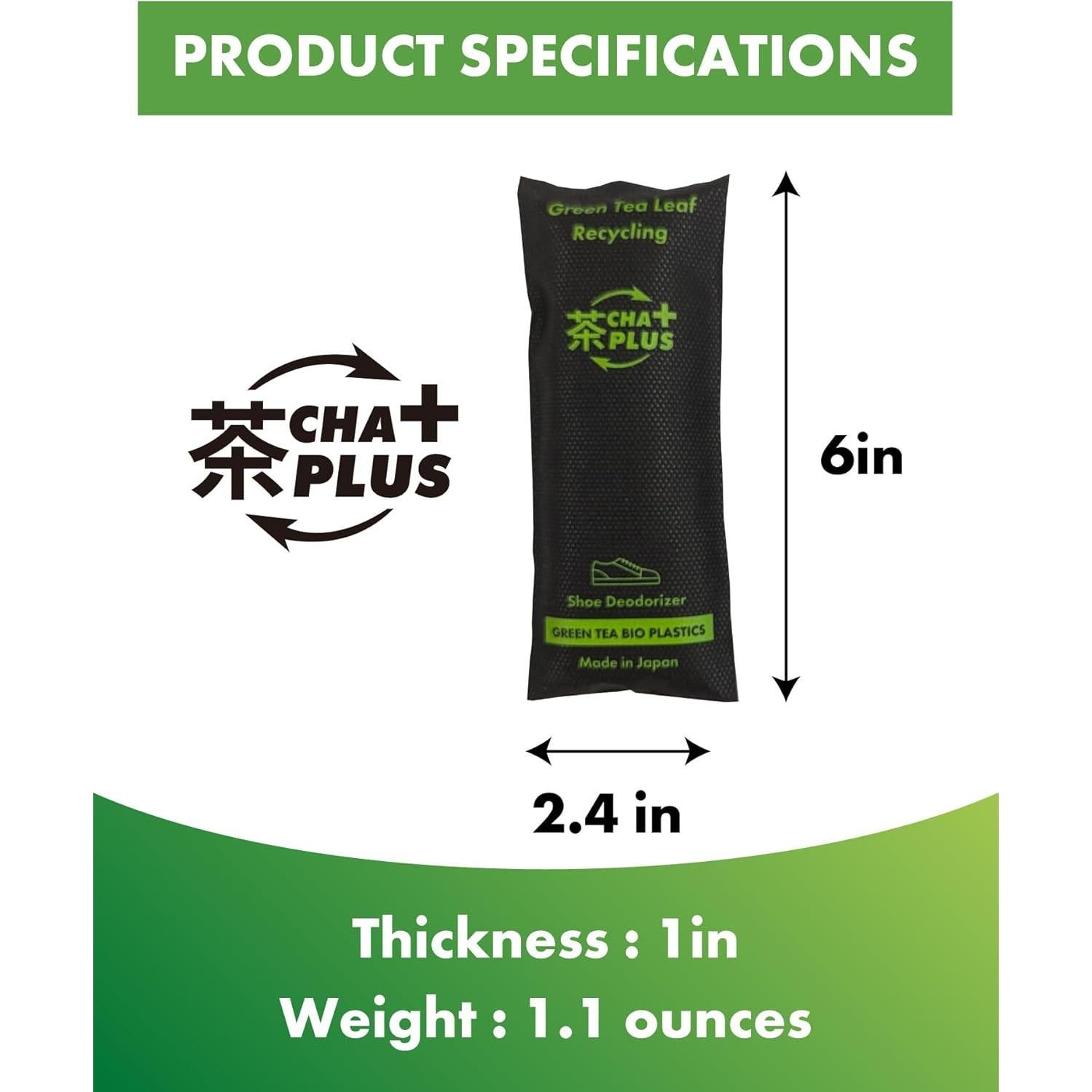 Desodorante para Zapatos Cha-Plus Aroma Té Verde 2 Piezas