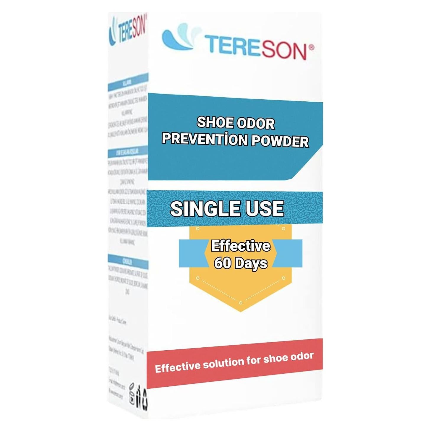 Polvo Desodorante para Zapatos Tereson - 10 Sachets de 60 Días