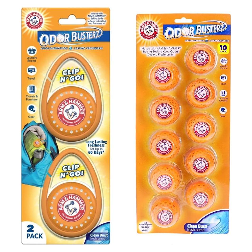 Desodorante Clip N' Go Arm & Hammer Odor Busterz 2 Piezas