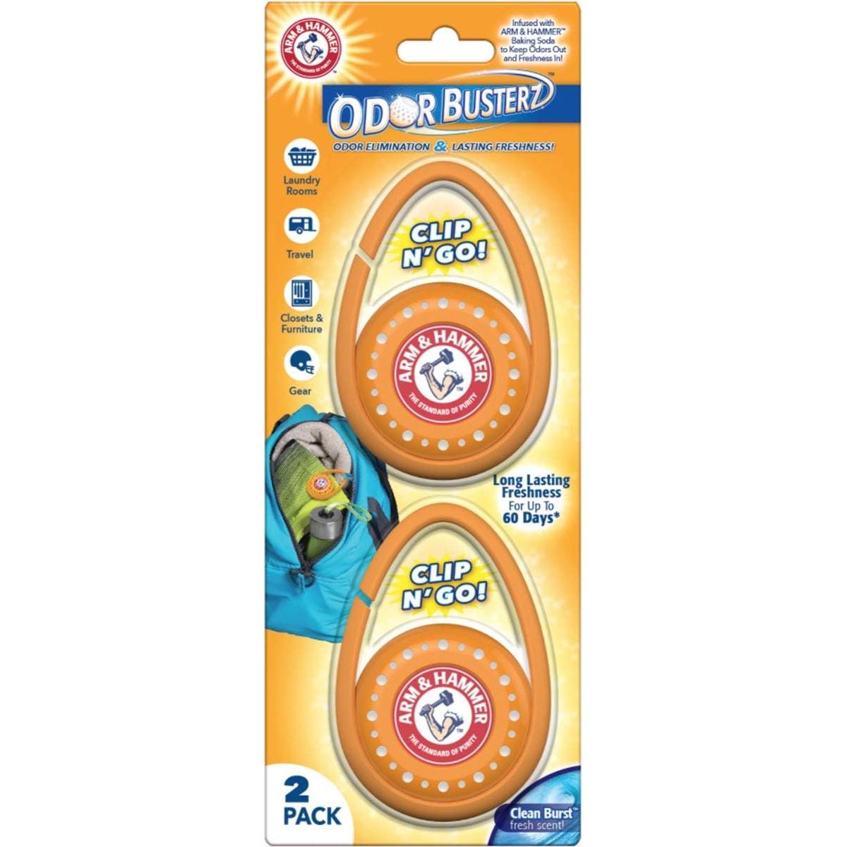 Desodorante Clip N' Go Arm & Hammer Odor Busterz 2 Piezas