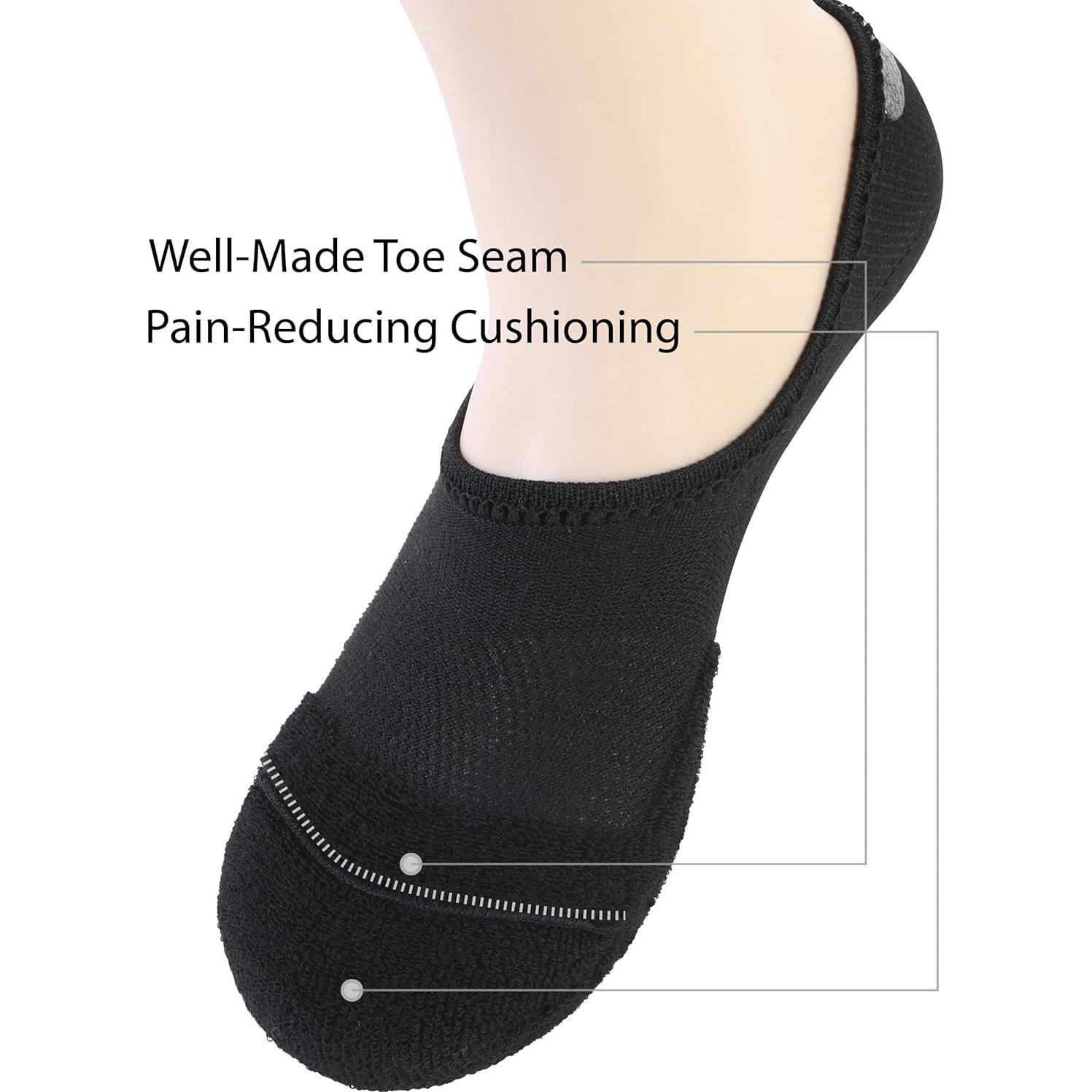 Calcetines Pro Mountain No Show Hombre Algodón Antideslizantes M-XL