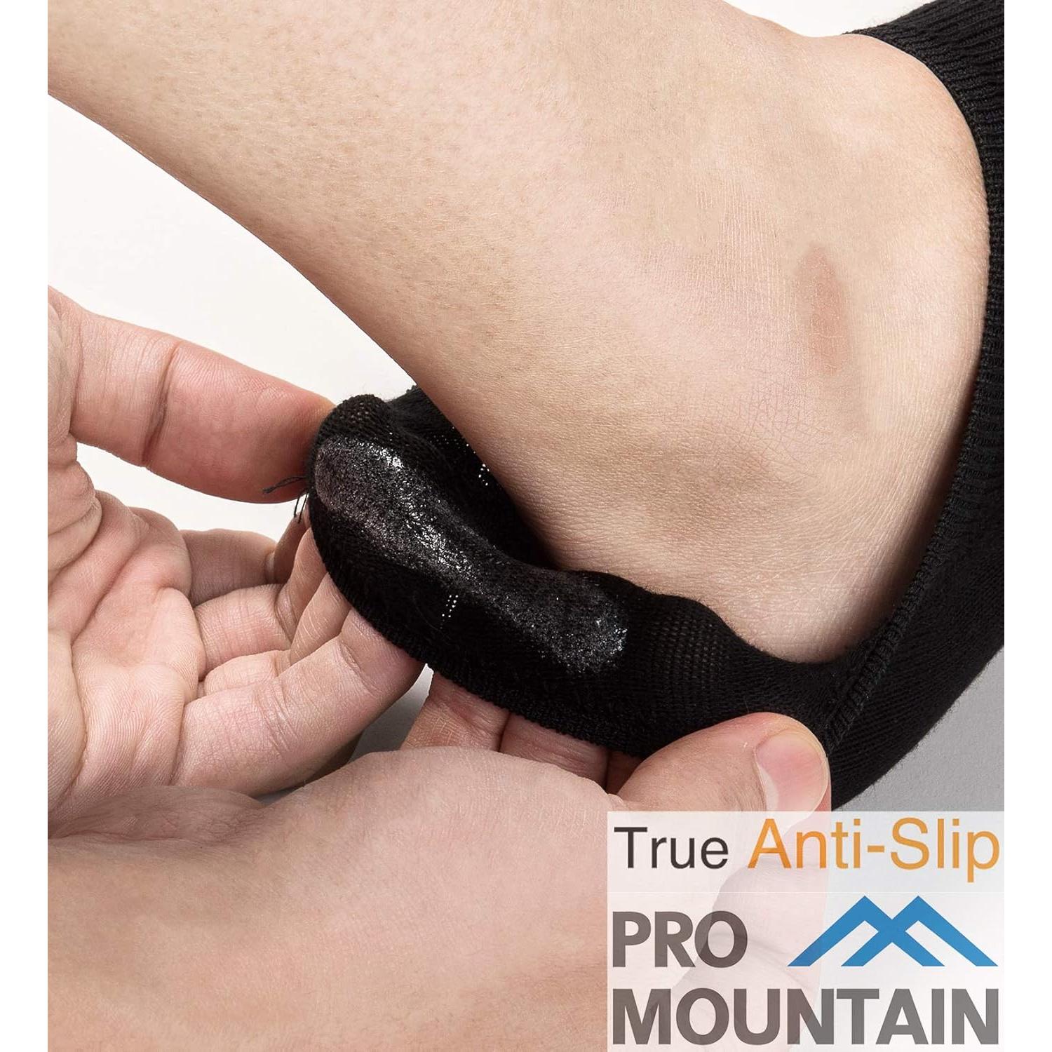 Calcetines Pro Mountain No Show Hombre Algodón Antideslizantes M-XL