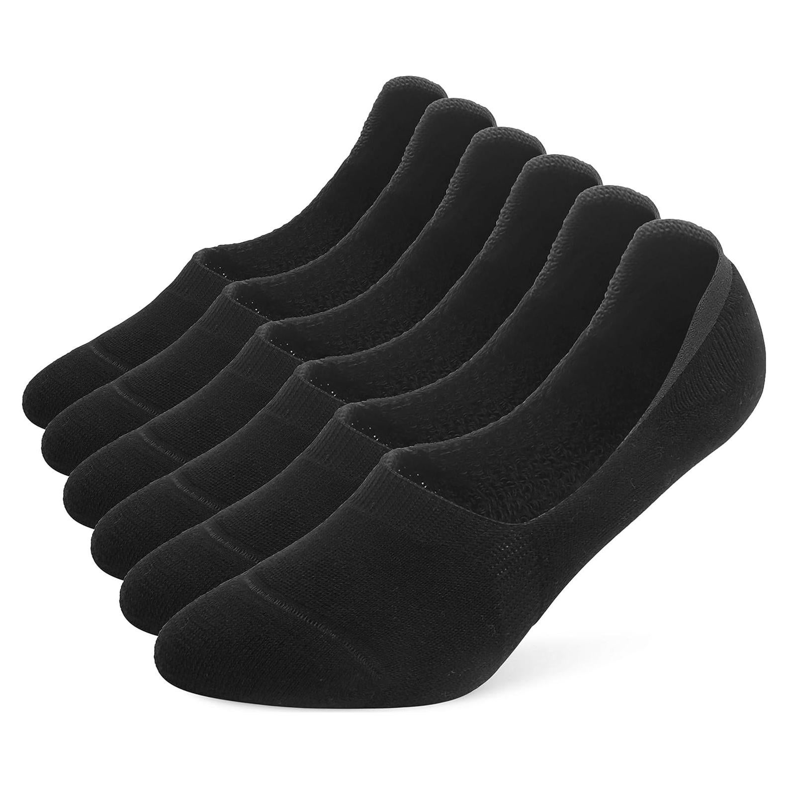 Calcetines No Show Leotruny 6 Pares Unisex Antideslizantes