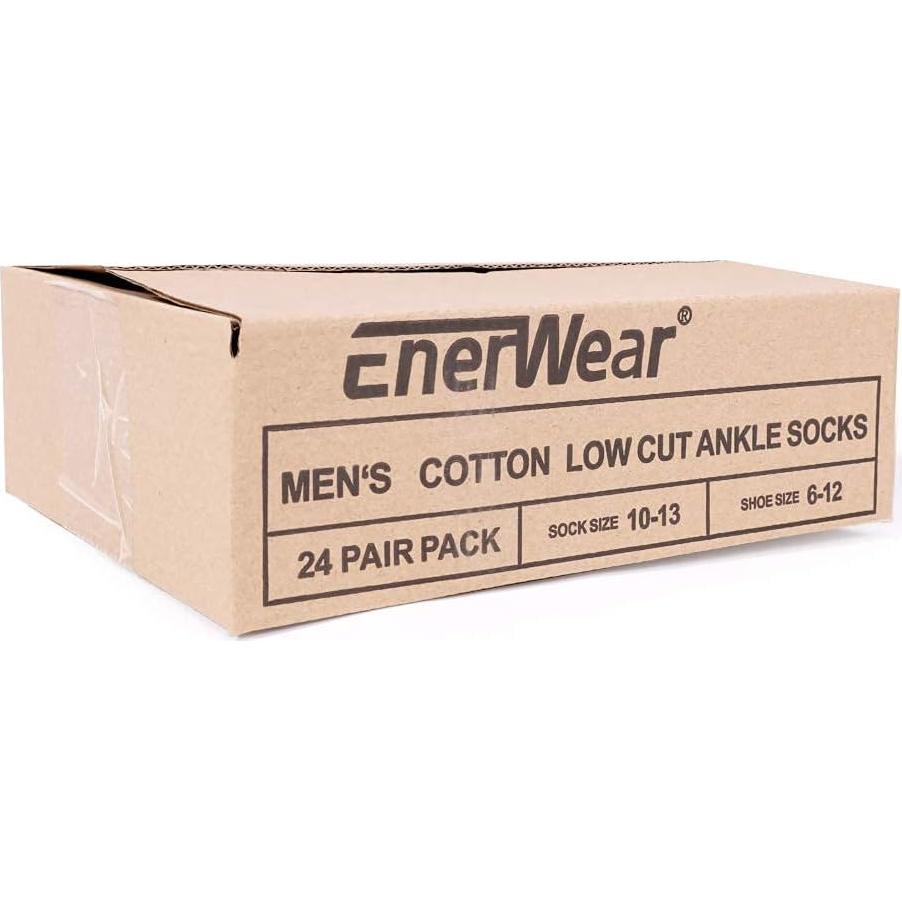 Calcetines Cortos Unisex EnerWear Coolmax 24 Pares Algodón