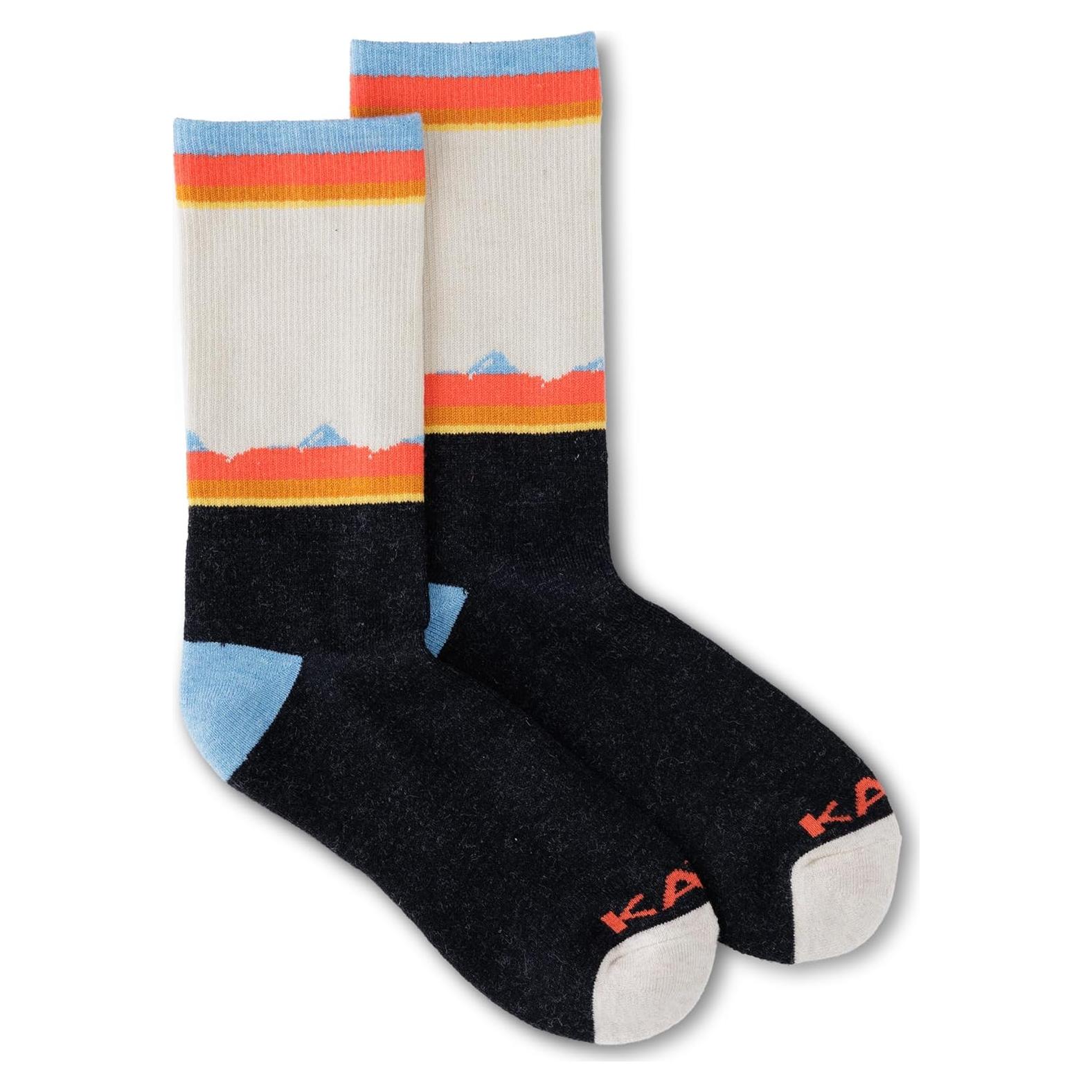 Calcetines KAVU Moonwalk Mid Crew Talla Única Rango Atardecer