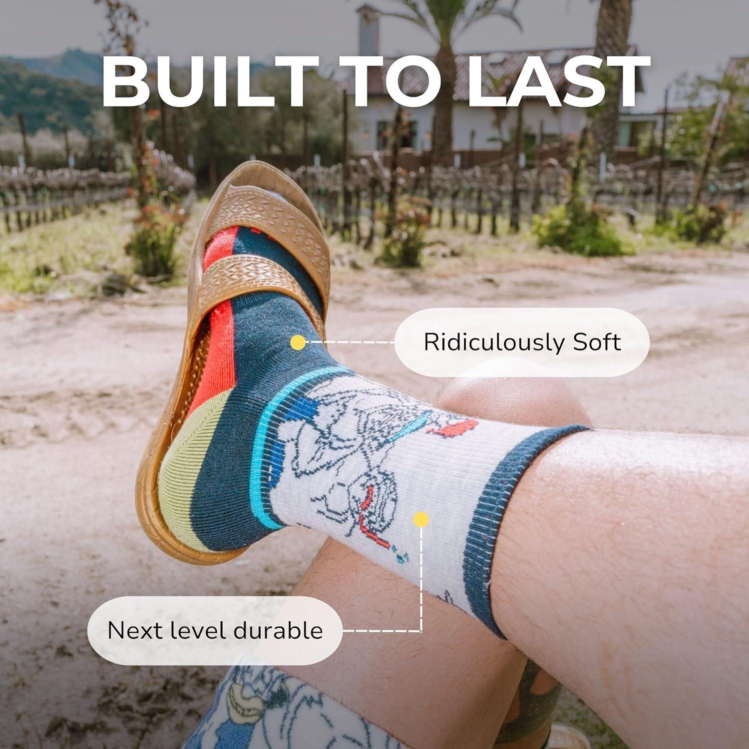 Calcetines KAVU Moonwalk Mid Crew Talla Única Rango Atardecer