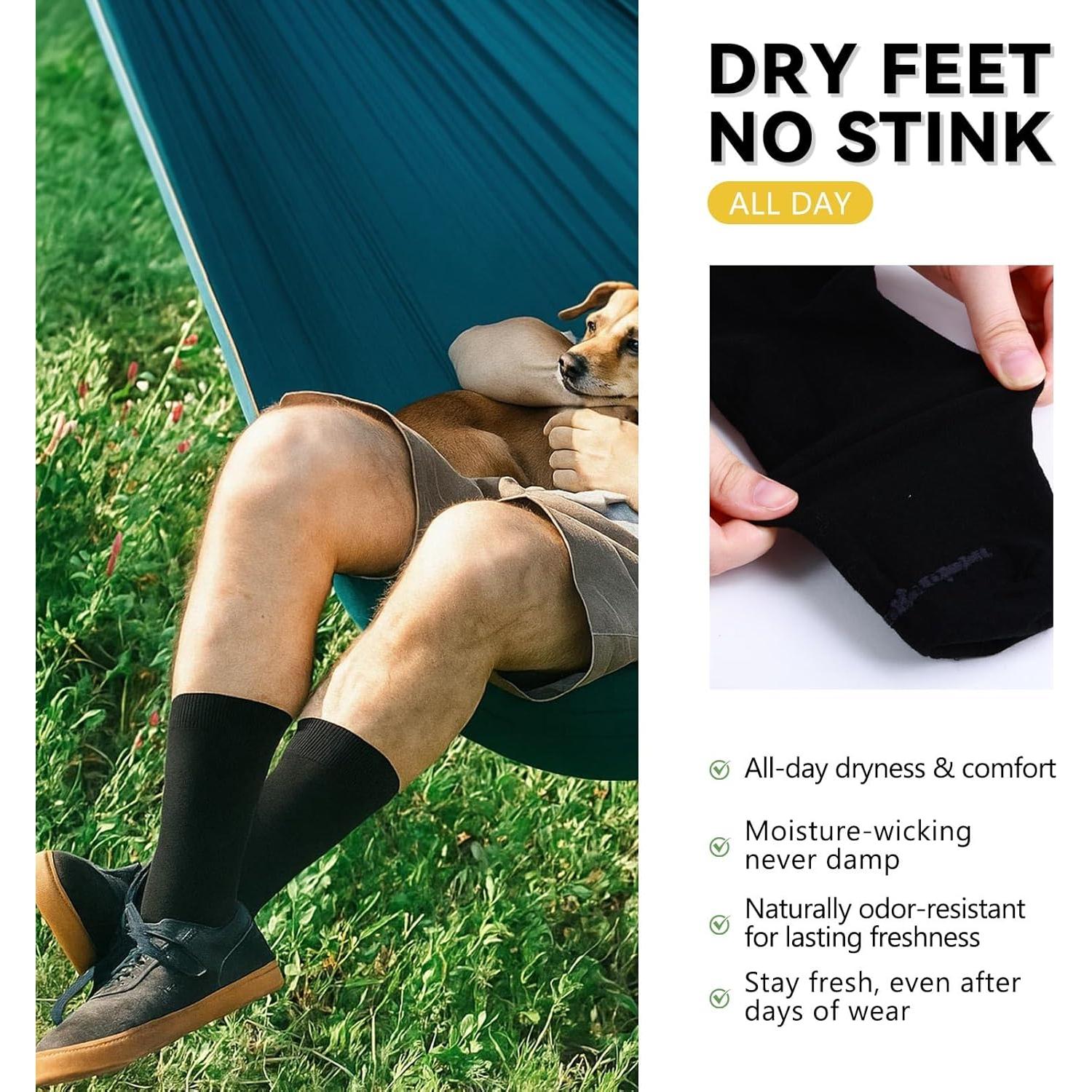 Calcetines de Lana Merino Ligeros para Senderismo - Paquete de 4