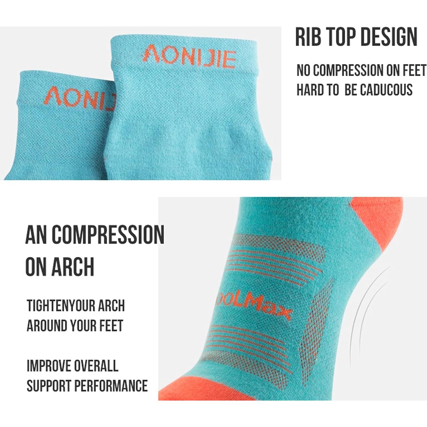 AONIJIE 3 Paquetes de Calcetines Deportivos de Cinco Dedos Unisex