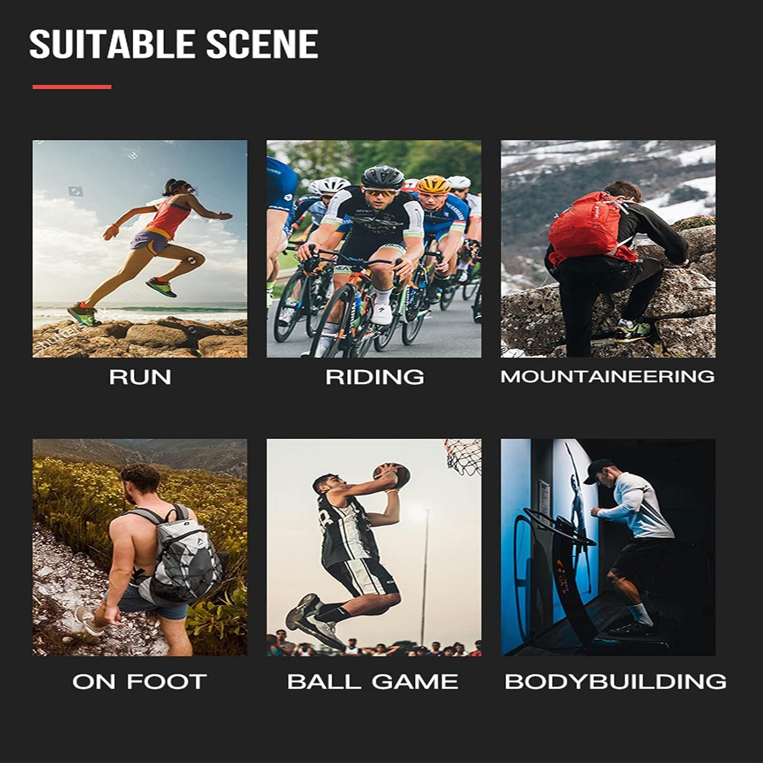 AONIJIE 3 Paquetes de Calcetines Deportivos de Cinco Dedos Unisex