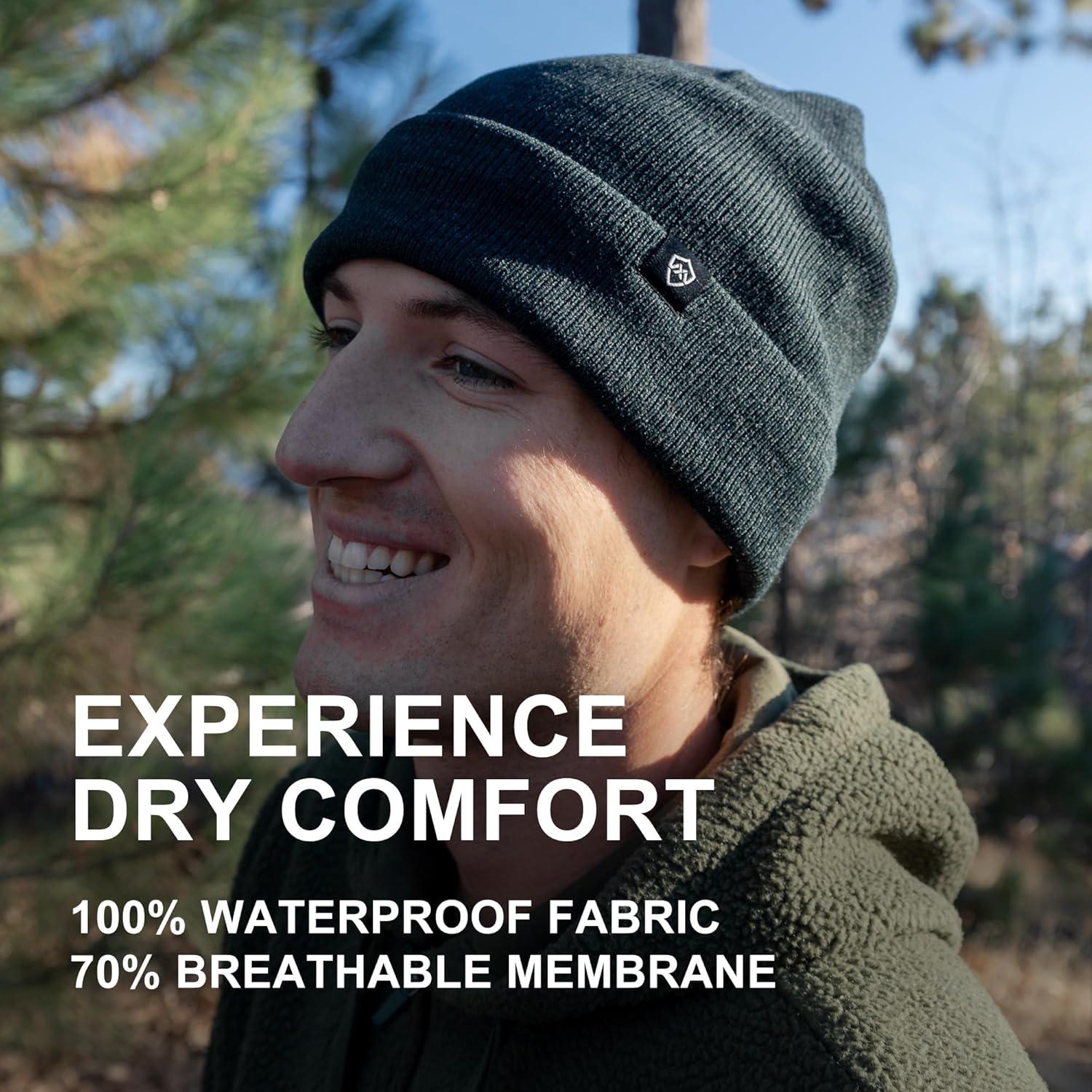 Gorro Impermeable DexShell Unisex Térmico Invierno Marrón