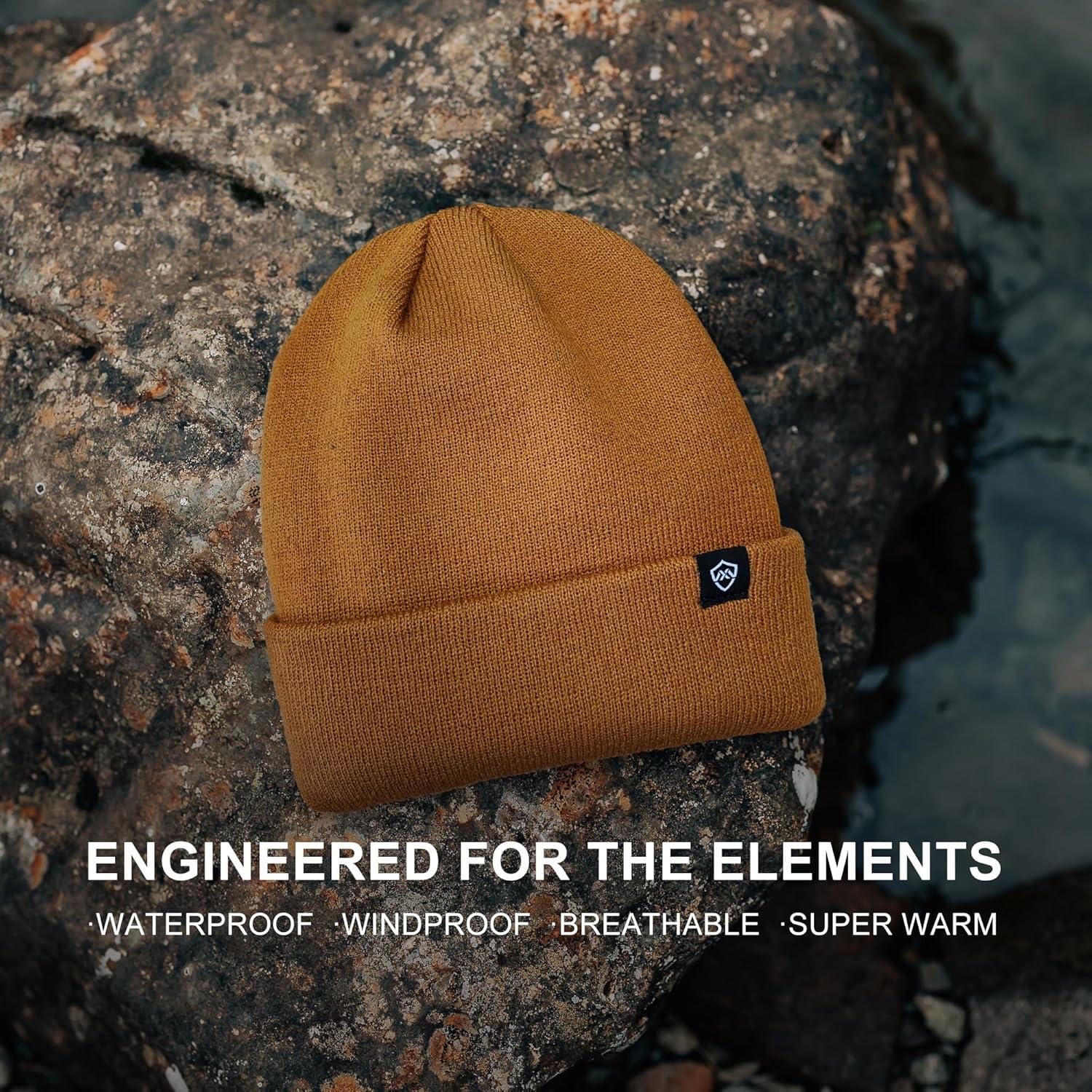 Gorro Impermeable DexShell Unisex Térmico Invierno Marrón