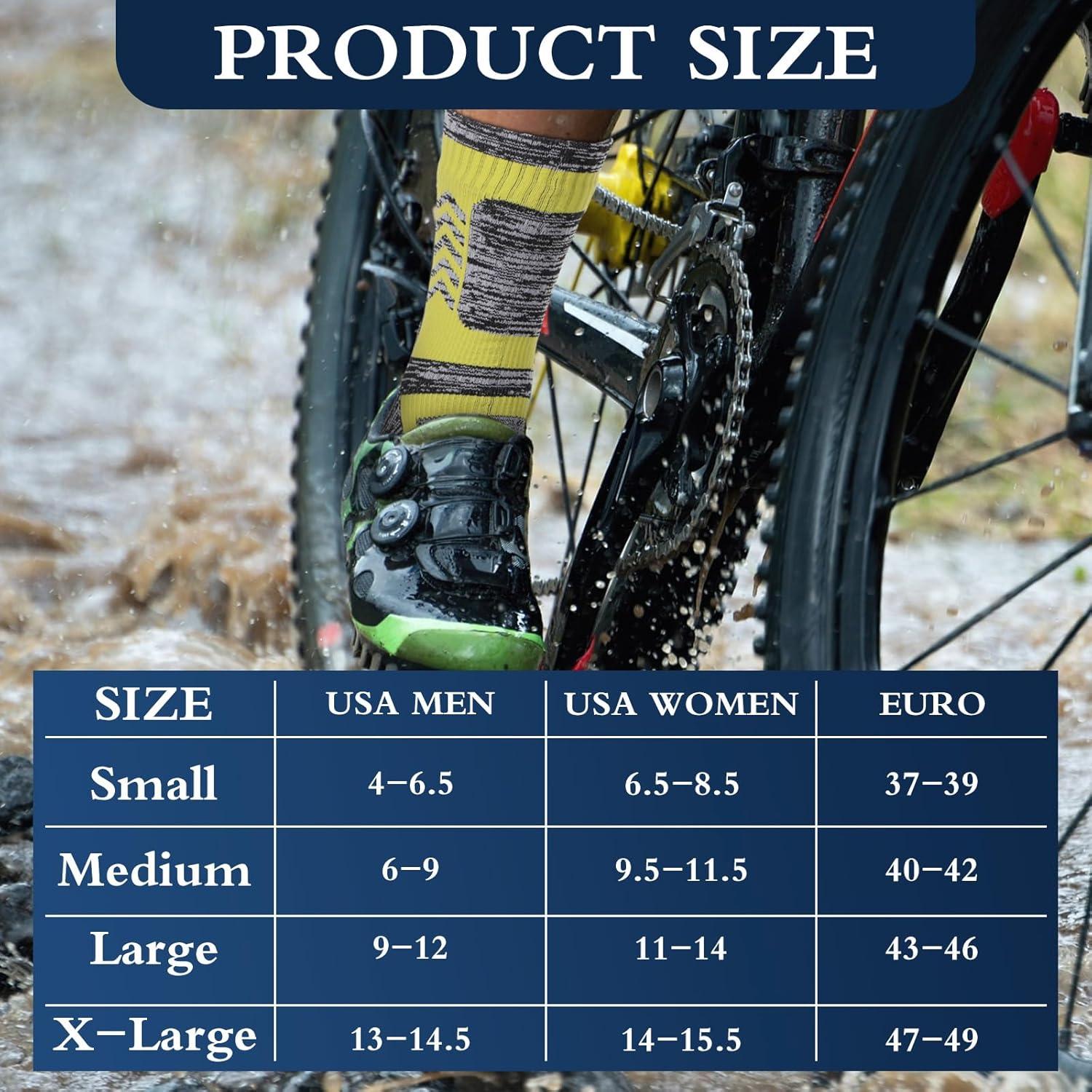 Calcetines Impermeables Unisex Jeyiour 2 Pares Transpirables