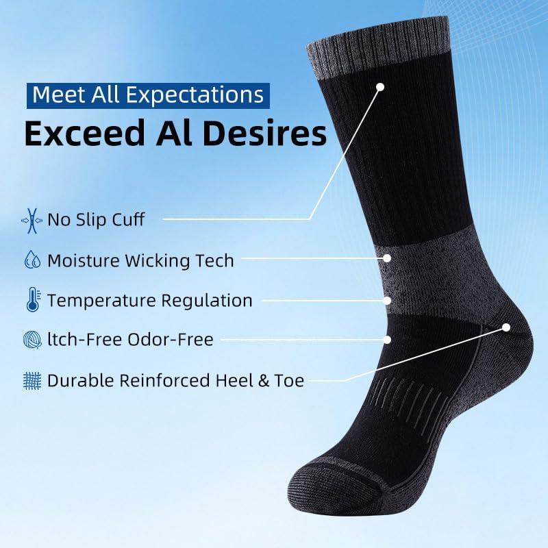 Calcetines Térmicos de Lana Merino Unisex - Paquete de 3