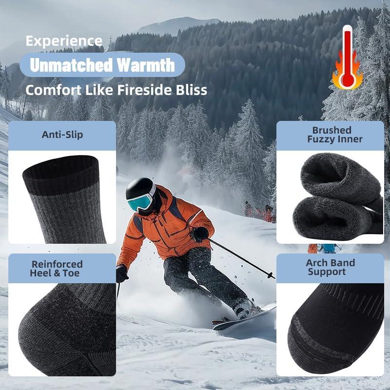 Calcetines Térmicos de Lana Merino Unisex - Paquete de 3