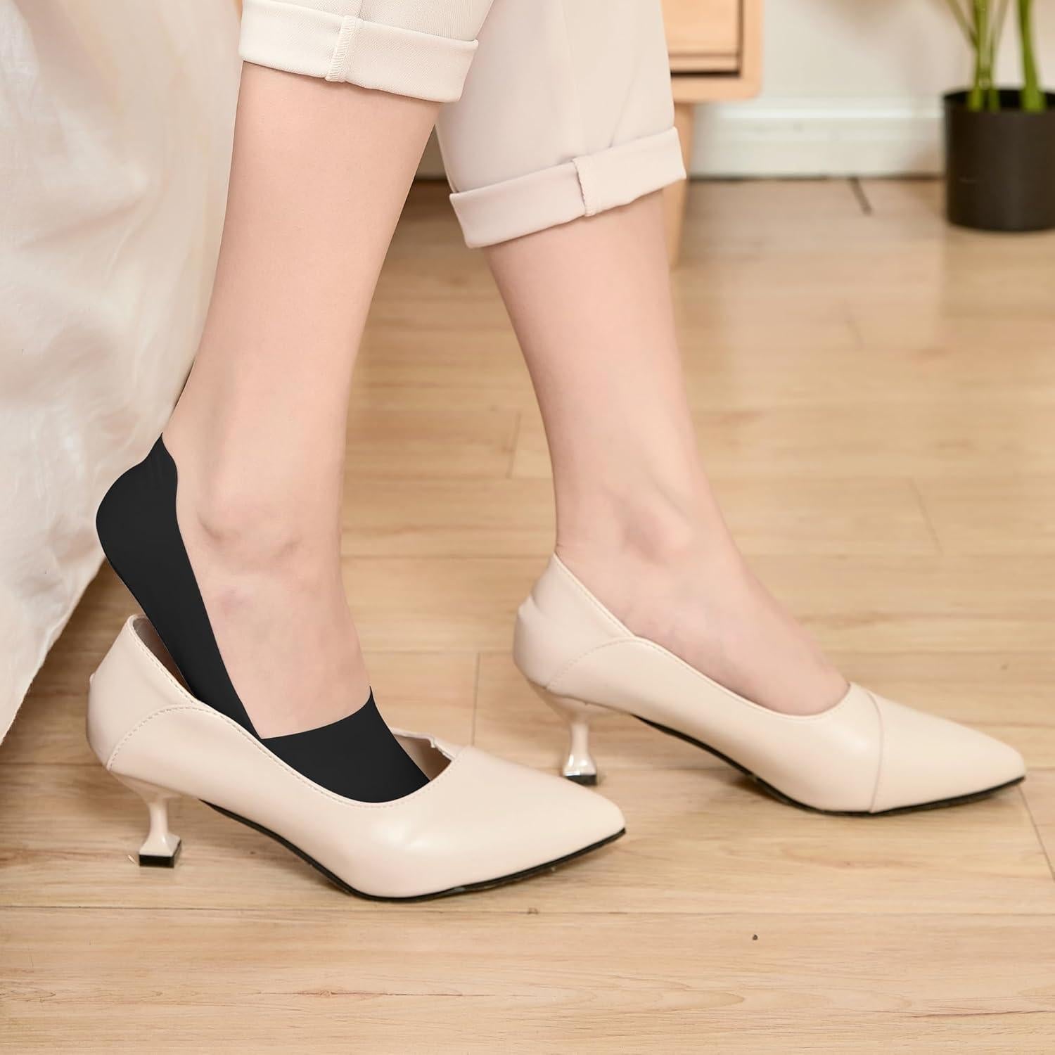 9 Pares de Calcetines Invisibles Antideslizantes TENNOLA para Mujeres