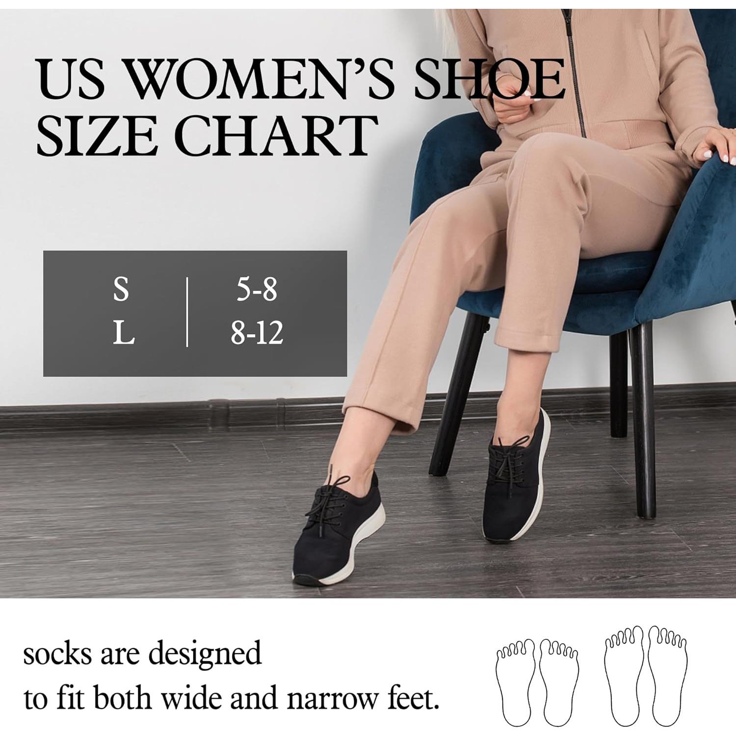 9 Pares de Calcetines Invisibles Antideslizantes TENNOLA para Mujeres