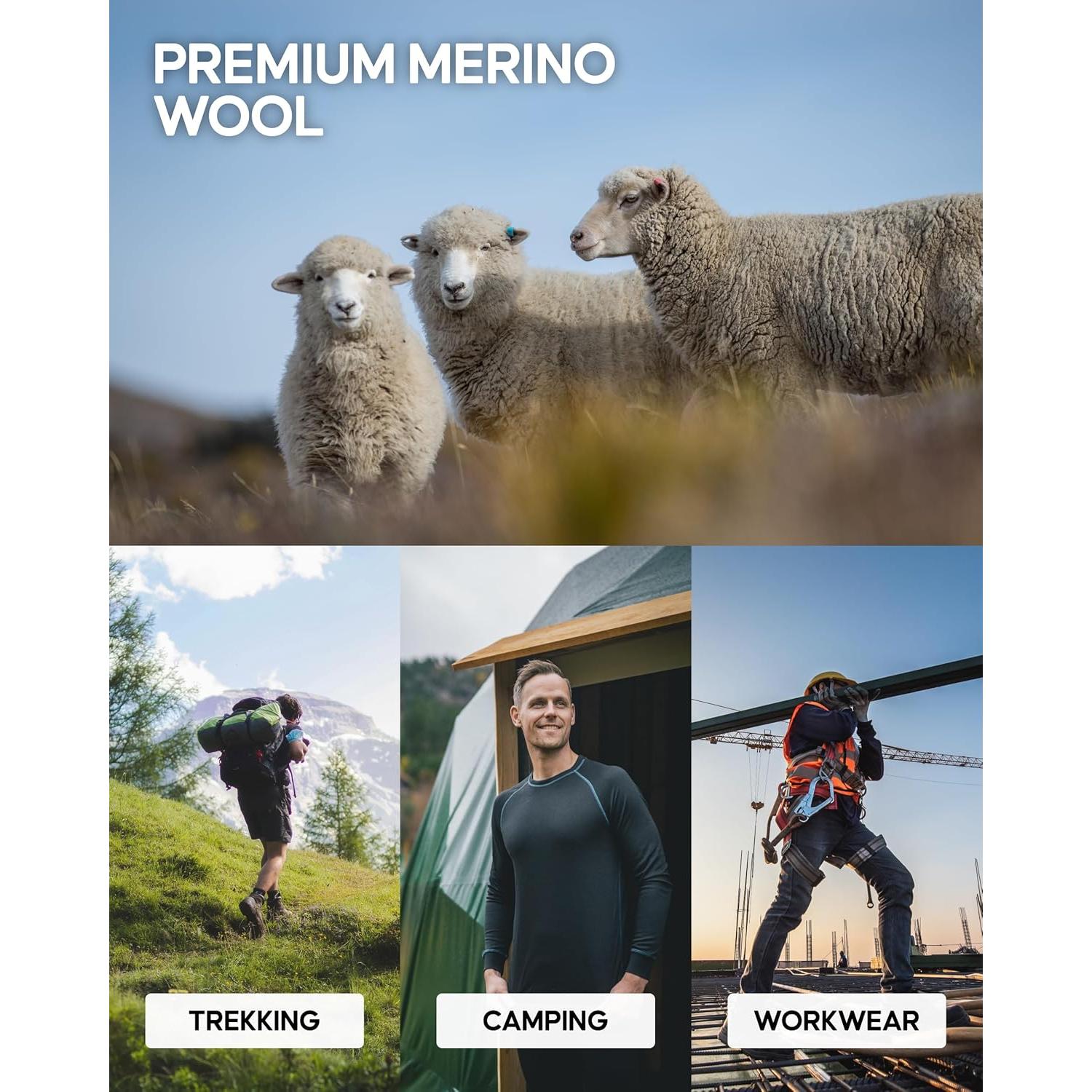 Calcetines de Trekking de Lana Merino Danish Endurance - 3 PARES