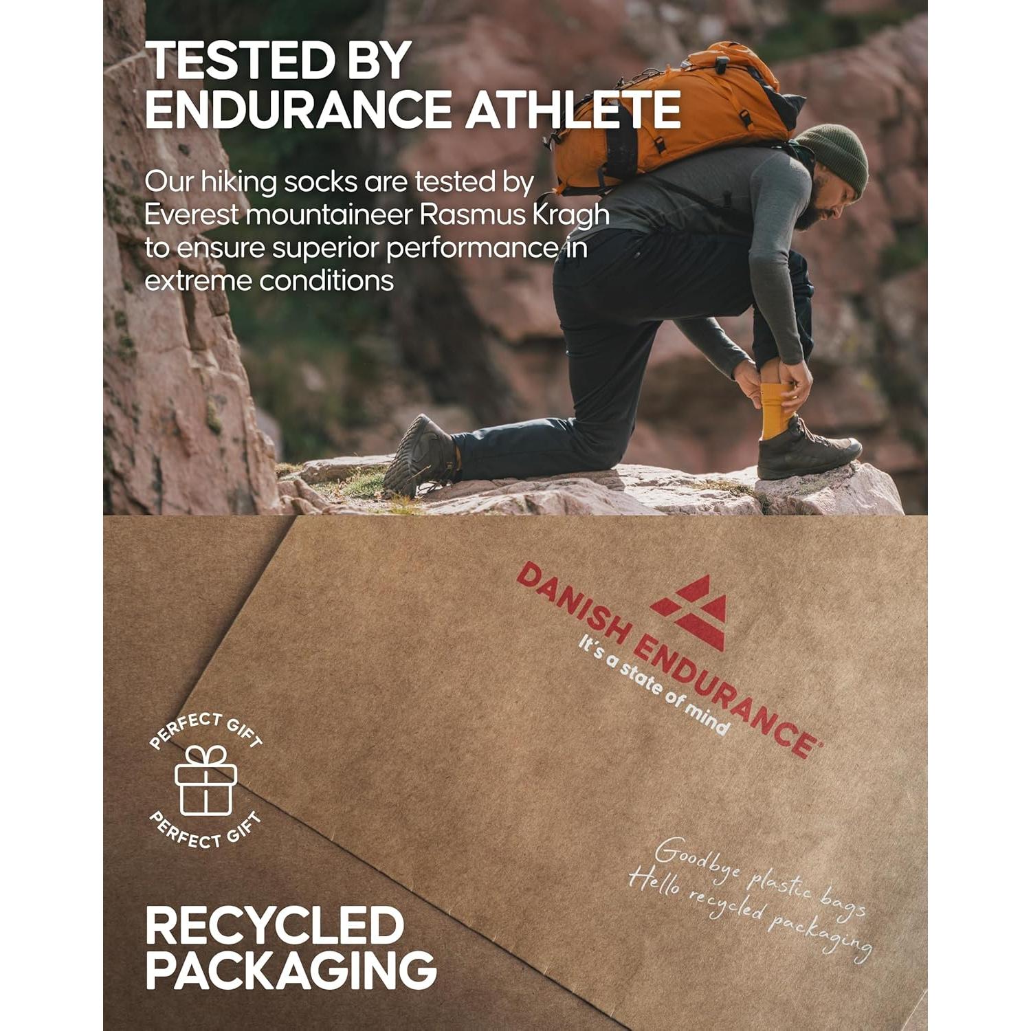 Calcetines de Trekking de Lana Merino Danish Endurance - 3 PARES