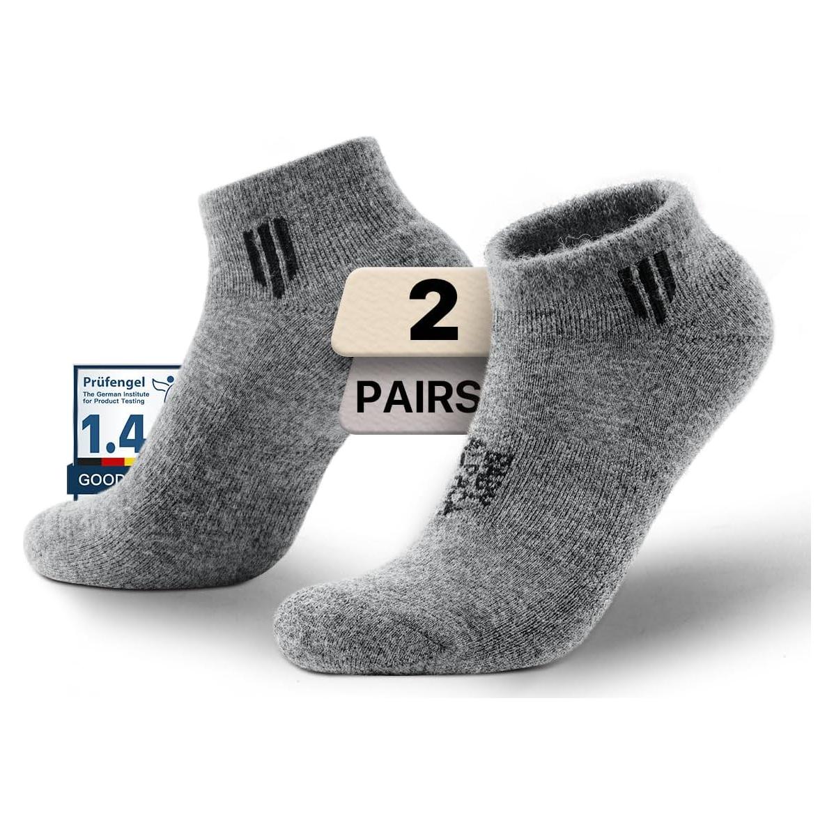 Calcetines de Tobillo de Alpaca Juclise - Transpirables y Antiblastrados