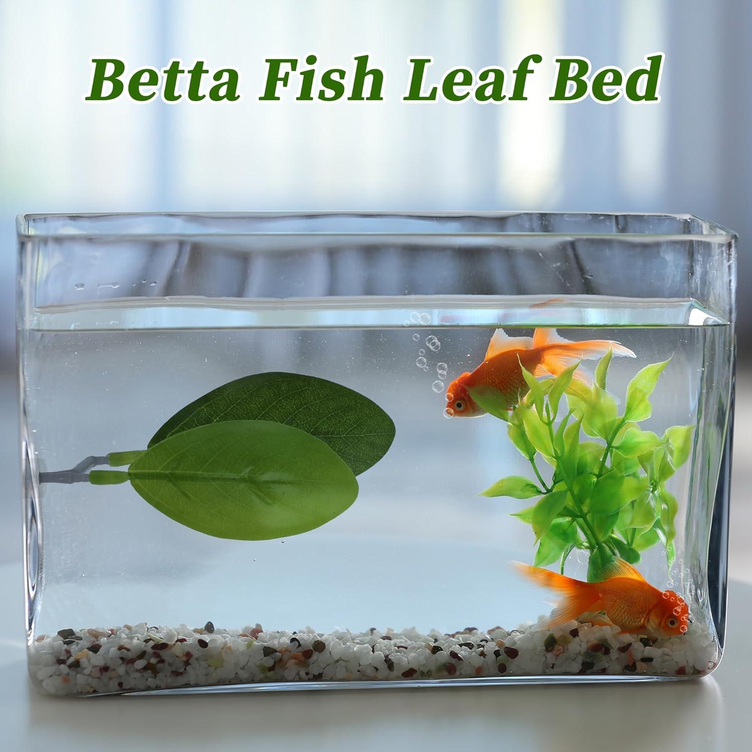 Cama para pez Betta CAPASTEC, hamaca ovalada de plástico verde