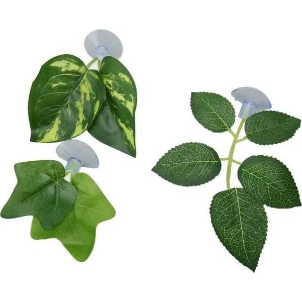 2 Almohadillas de Hoja Verde Tangseajiao para Acuario