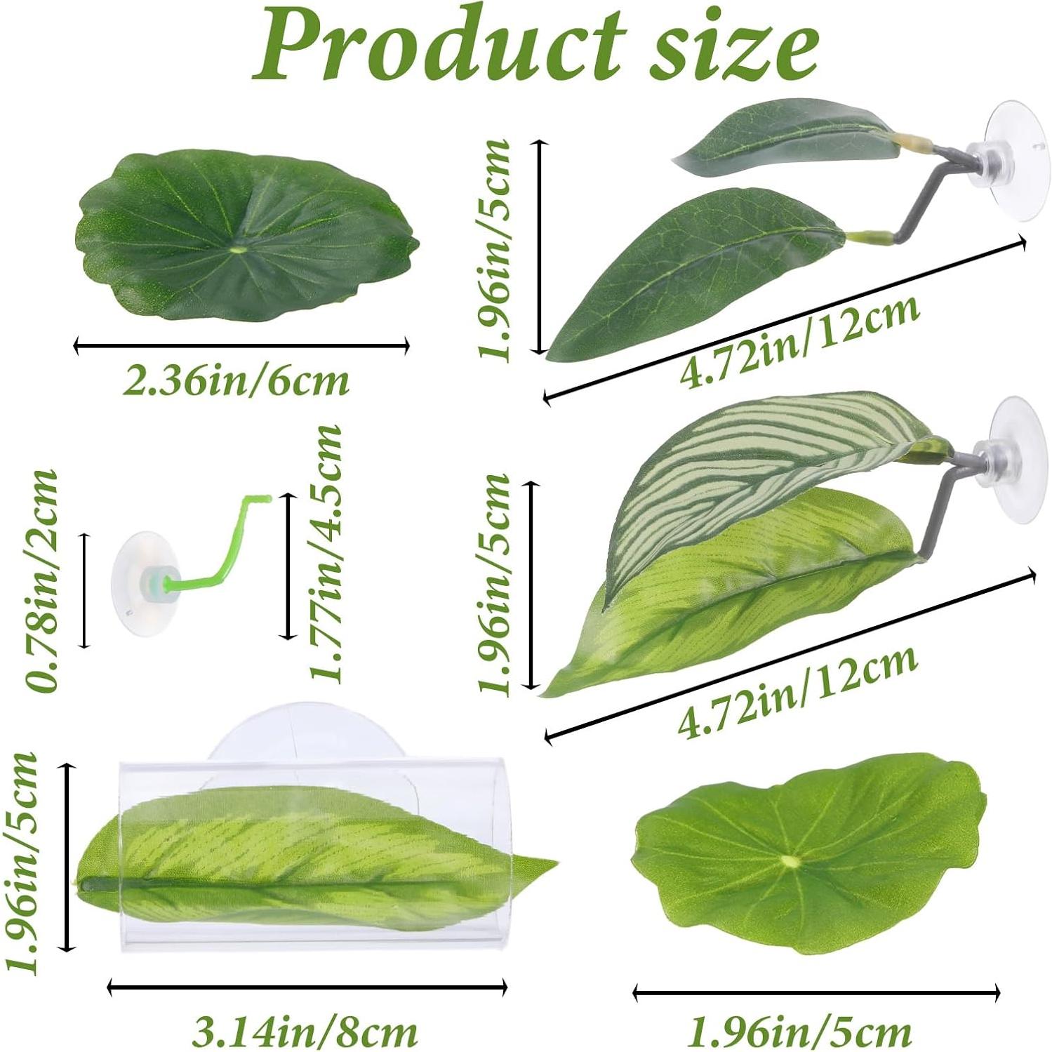 5PCS Hamaca de Hoja para Peces Betta QfwdfcTrenz Verde