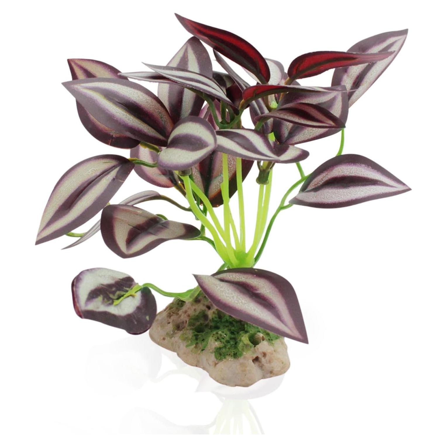 Decoración de Planta de Acuario WishLotus Púrpura 25cm