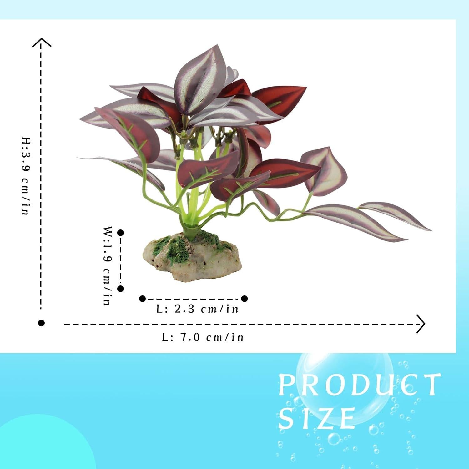Decoración de Planta de Acuario WishLotus Púrpura 25cm