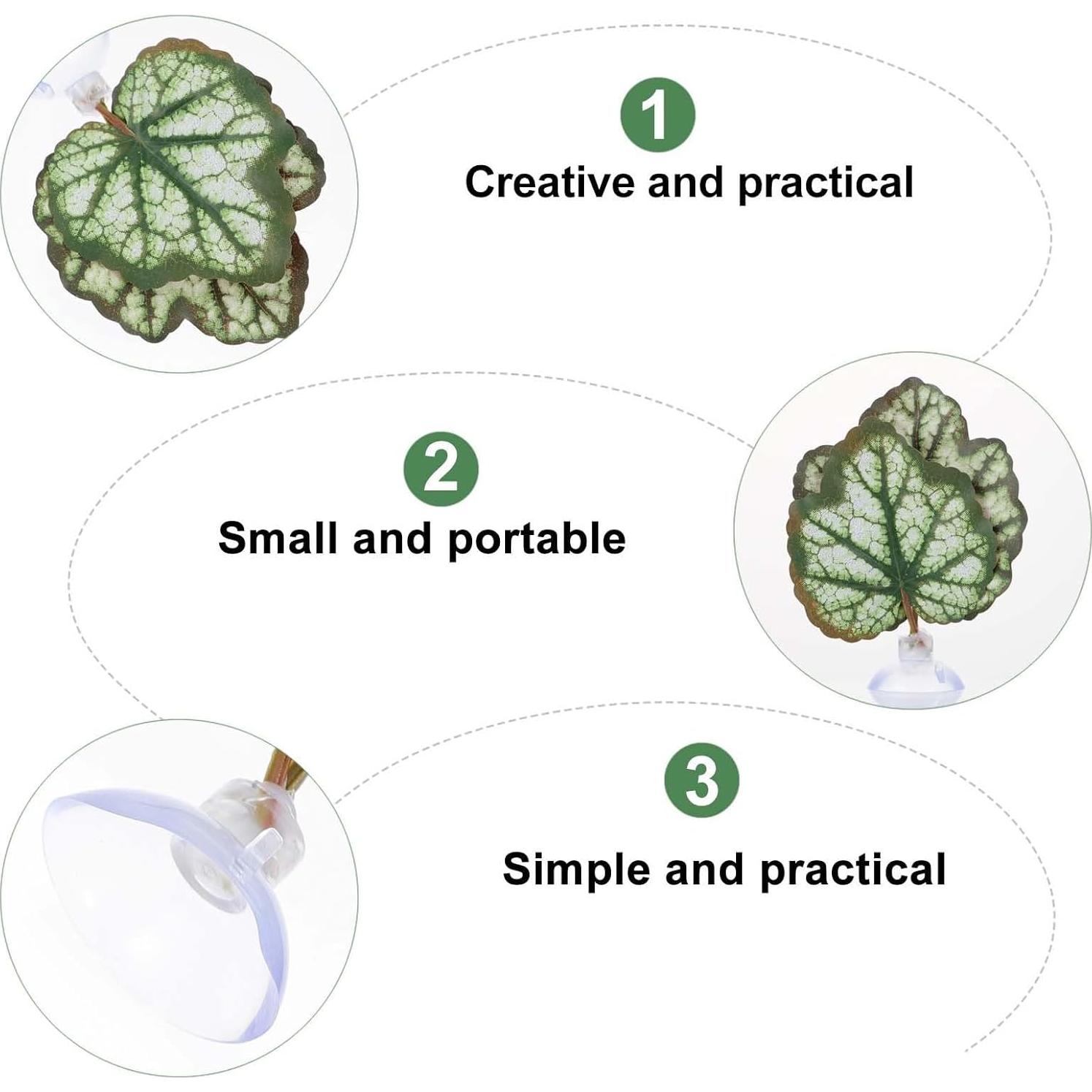 Hamaca de Hoja para Betta Balacoo - Acuario Verde 9x9 cm