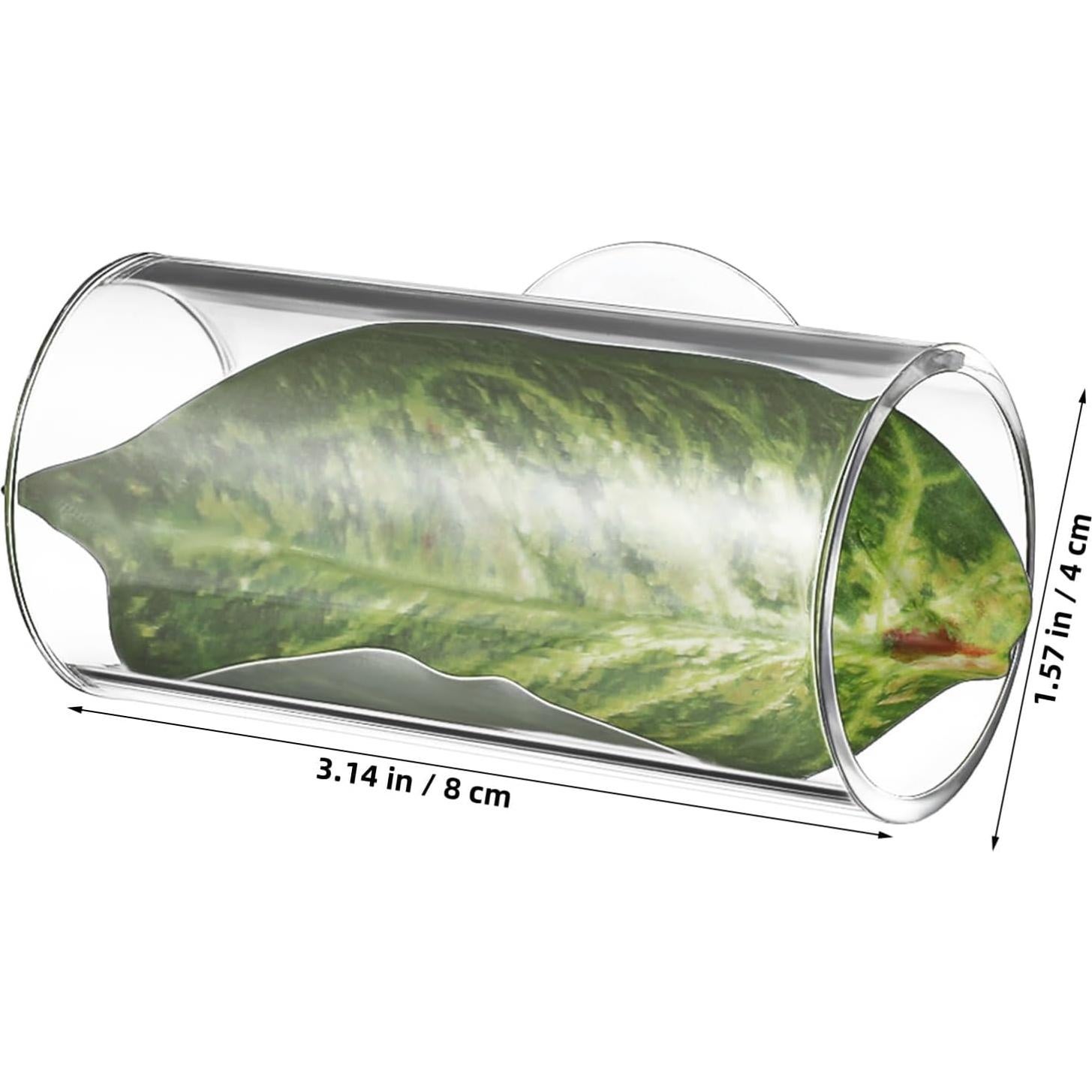 Escondite para Peces Betta Kisangel con Hoja y Ventosa 8x4cm