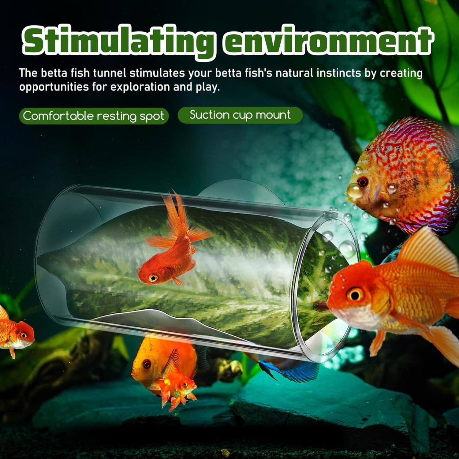 Escondite para Peces Betta Kisangel con Hoja y Ventosa 8x4cm