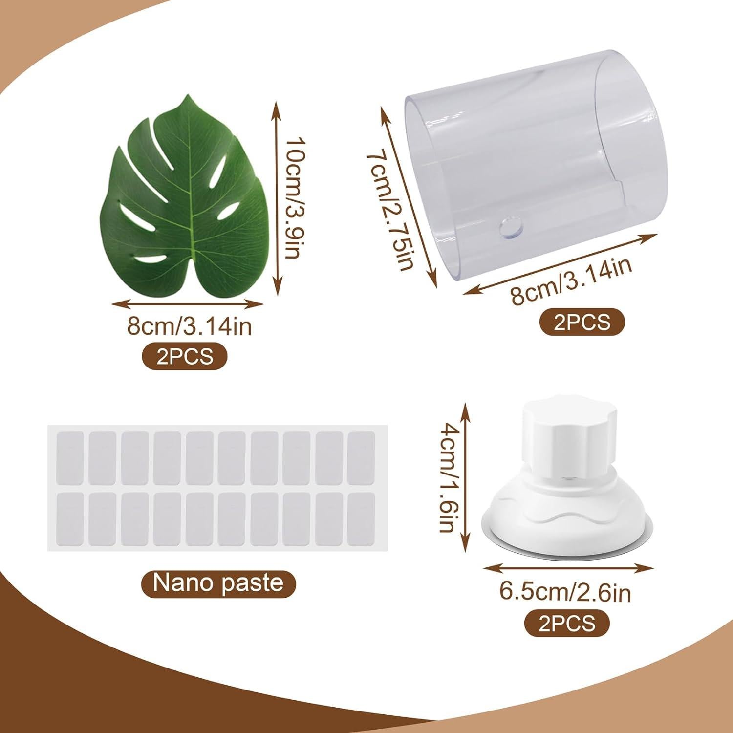 Juego de 2 Túneles Acrílicos para Peces Betta SnowTing