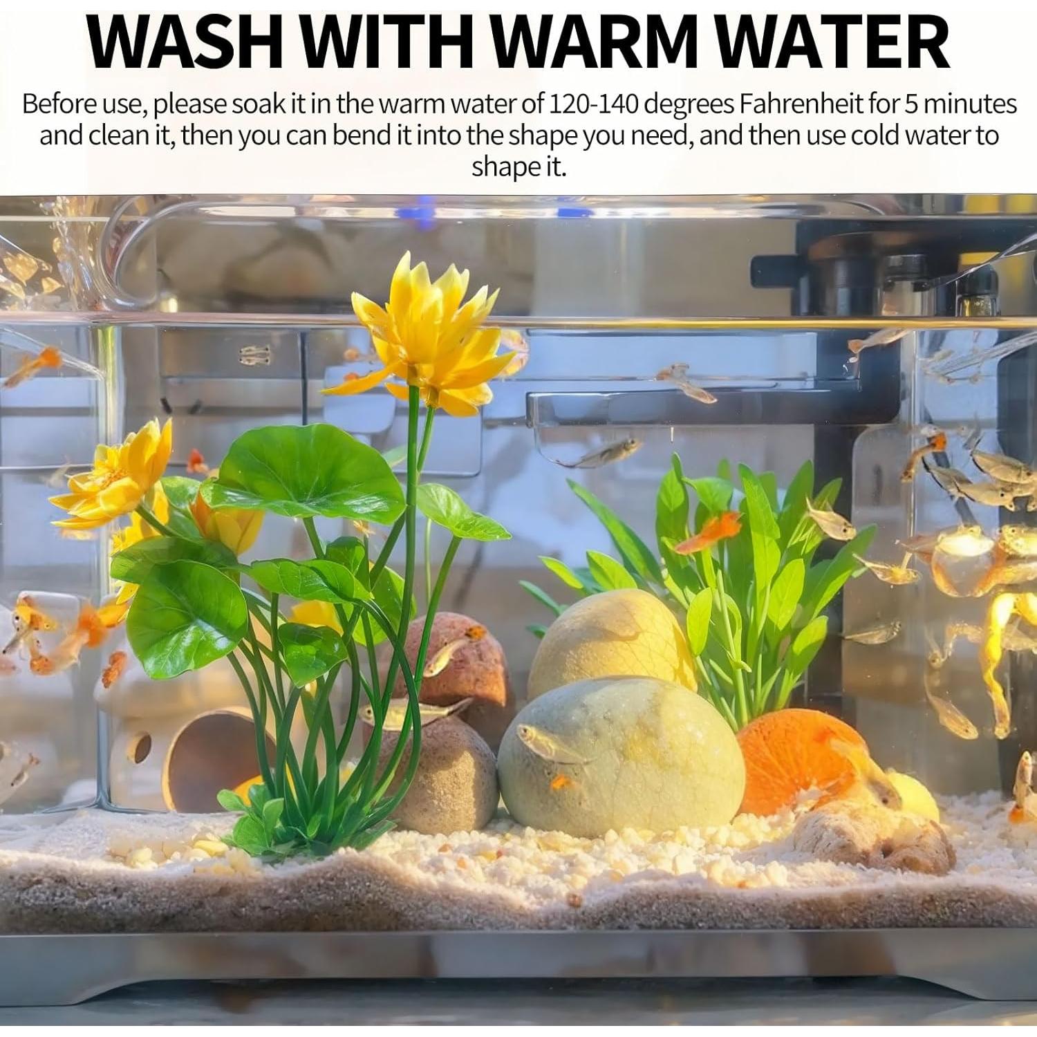 Flores de Loto Artificiales CICK SEED 21 cm para Acuarios