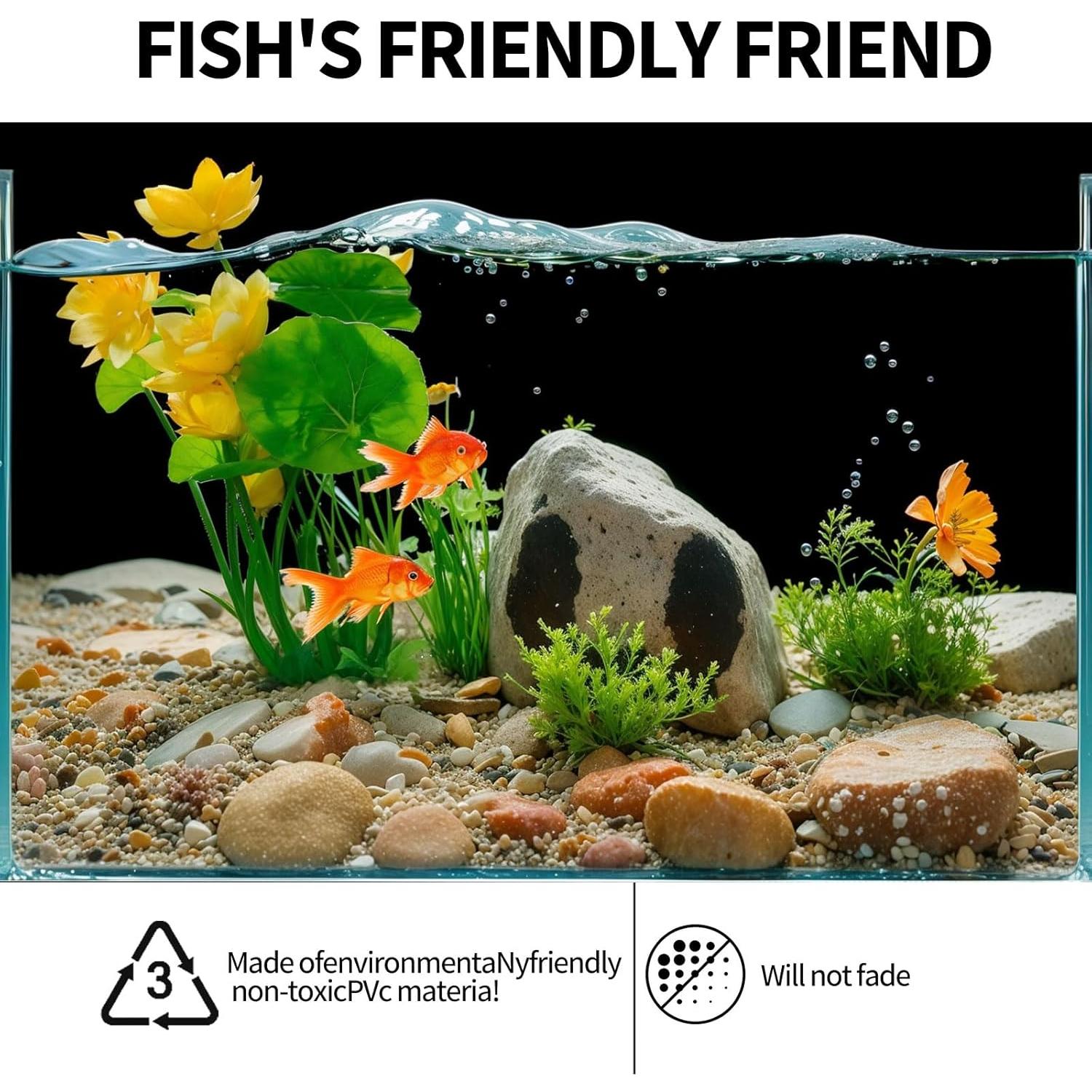 Flores de Loto Artificiales CICK SEED 21 cm para Acuarios