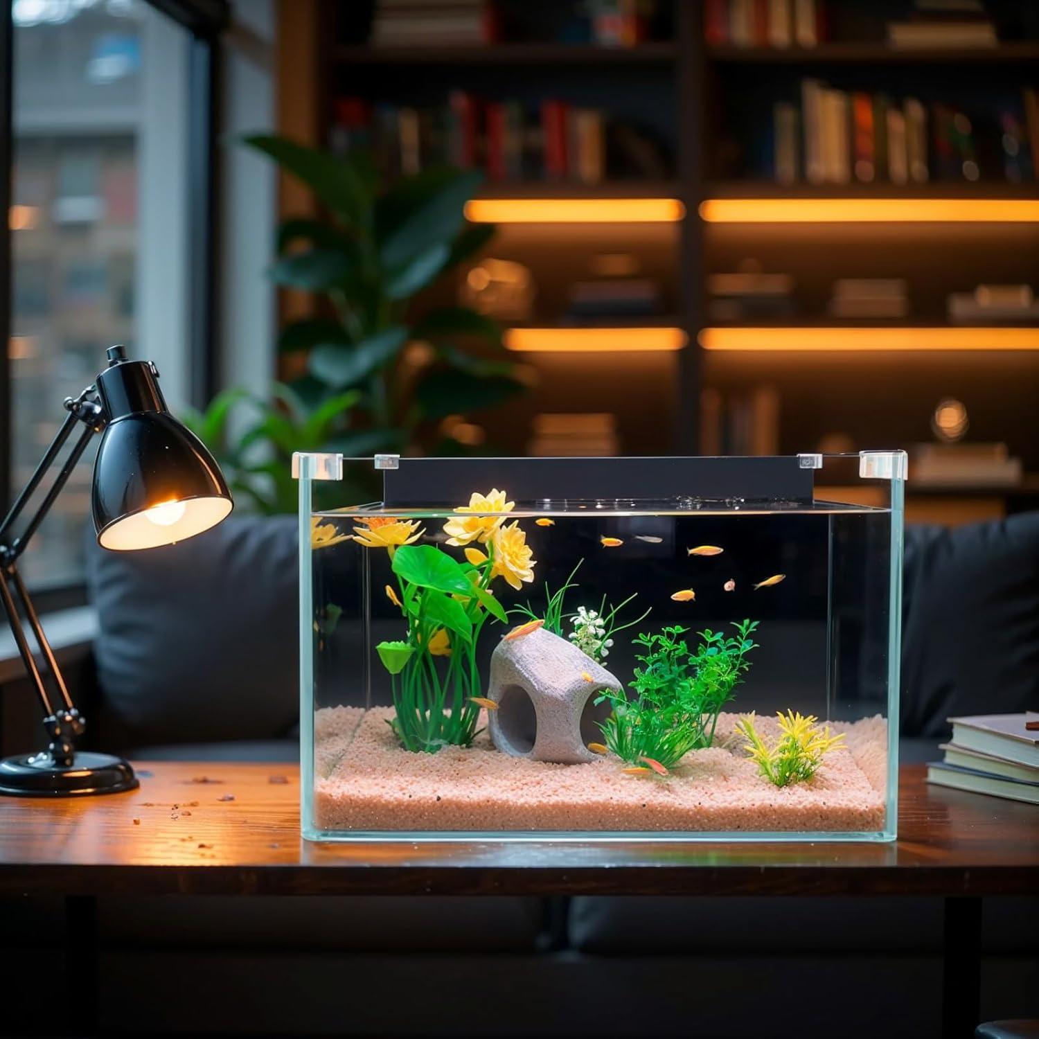 Flores de Loto Artificiales CICK SEED 21 cm para Acuarios